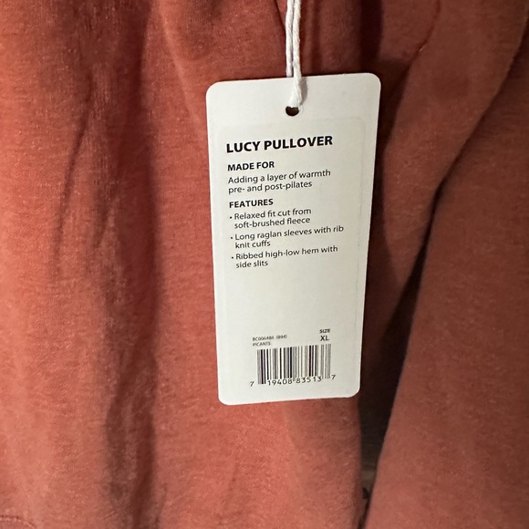 NWT Balance Collection - Burnt Orange Scoop Neck Crewneck - Picture 4 of 6